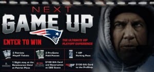 Patriots Playoff Experience Giveaway 2014