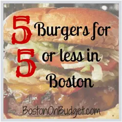 Cheap Burger Deals in Boston
