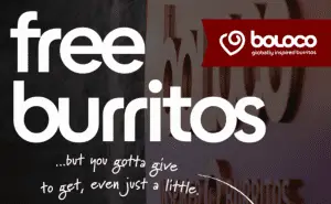 Free Burritos at Boloco in Boston