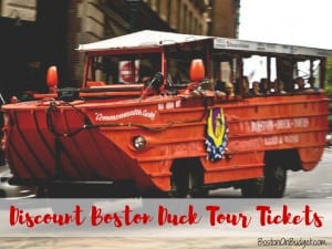 duck boat tour boston coupon