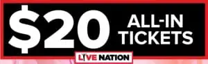 Live Nation $20 Concerts