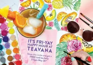 Teavana Free Iced Tea
