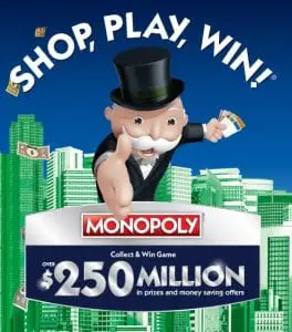 Shaw's Monopoly Game 2019 Rare Game Pieces