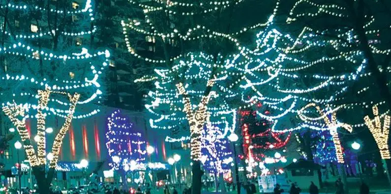 christmas lights in boston - Boston Common Park